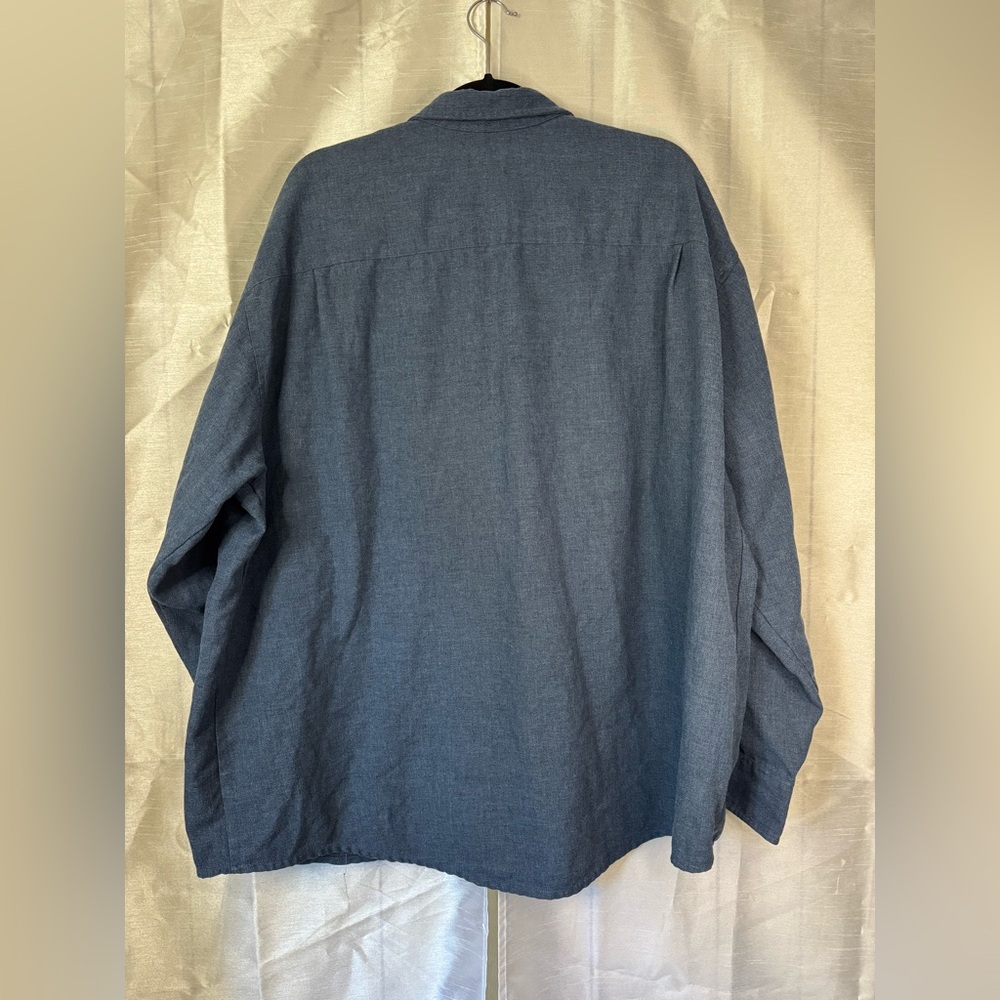 Blue Button-Up Shirt - Picture 3 of 6